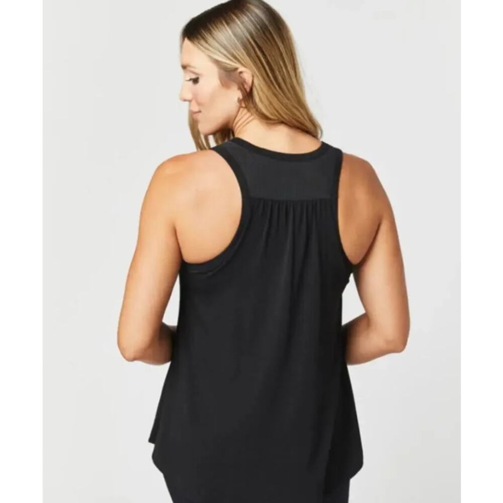 Shebird Black Freedom Racerback Bra Tank Top Loungewear Women's size Large A/B